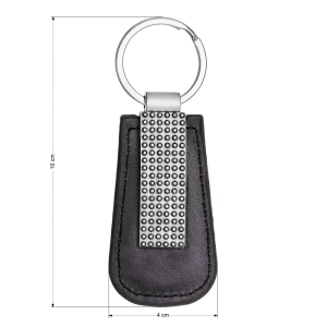 Kľúčenka s kryštálmi Swarovski čierna 38016.5 hematite