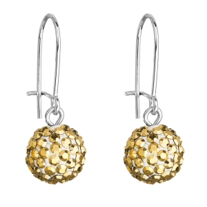 Náušnice bižutérie s kryštálmi 71119.5 gold