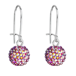 Náušnice bižutérie s kryštálmi 71119.5 siam ab