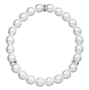 Perlový náramok biely 33017.1