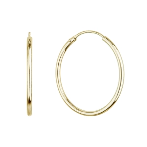 Pozlátené strieborné náušnice kruhy 61003