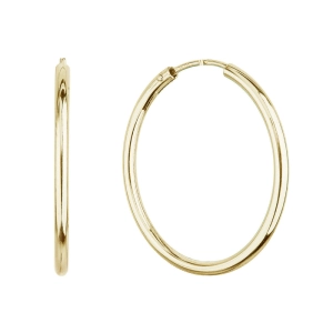 Pozlátené strieborné náušnice kruhy 61004