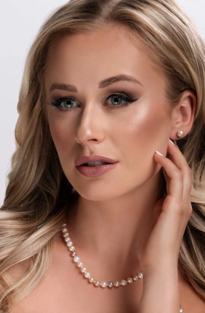 Perlový náhrdelník z pravých riečnych perál mix farieb 22004.3 pozlátené zapínanie