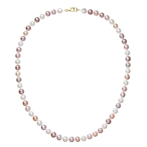Perlový náhrdelník z riečnych perál so zapínaním zo 14 karátového zlata 922004.3/9260 multi