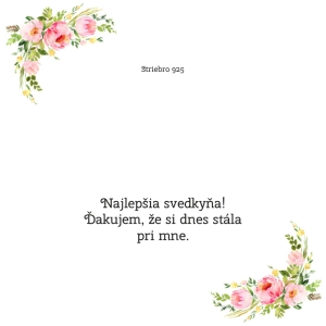 Najlepšia svedkyňa! Ďakujem, že si dnes stála za mnou - OB14