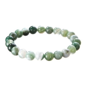 Náramok s minerálnymi kameňmi achát zelený 43056.3