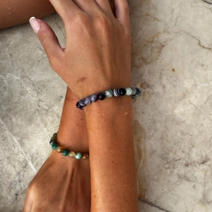 Náramok s minerálnymi kameňmi achát 43056.3