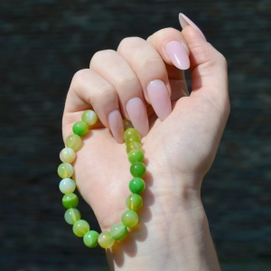 Náramok s minerálnymi kameňmi olivín 43056.3