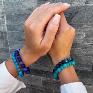 Náramok s minerálnymi kameňmi sodalít 43056.3