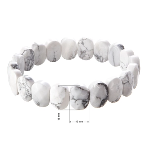 Náramok s minerálnymi kameňmi howlit 43057.3