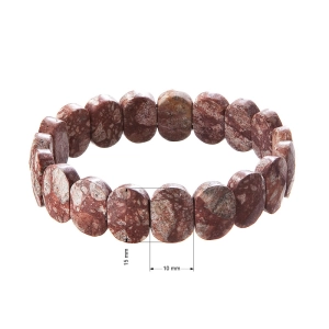 Náramok s minerálnymi kameňmi jaspis tmavý 43057.3