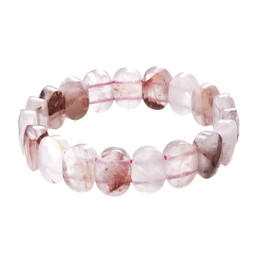 Náramok s minerálnymi kameňmi ruženín tmavý 43057.3