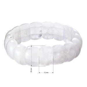 Náramok s minerálnymi kameňmi opál biely 43058.3