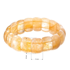 Náramok s minerálnymi kameňmi stilbit 43058.3