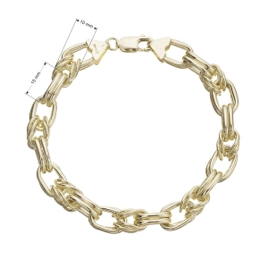 Elegantný masívny náramok pozlátený 73067