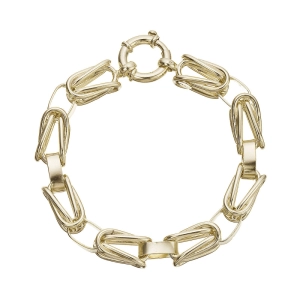 Mohutný náramok z pozlátených článkov 73062