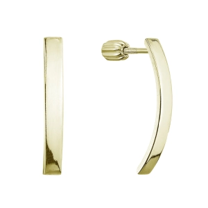 Pozlátené strieborné náušnice 61066