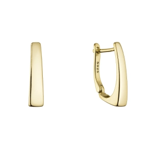 Pozlátené strieborné náušnice 61106