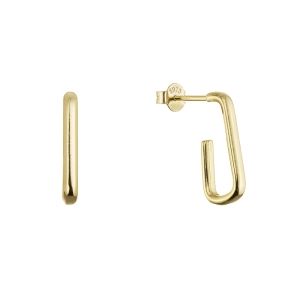 Pozlátené strieborné náušnice 61116