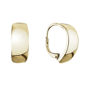 Pozlátené strieborné náušnice kruhy 61070