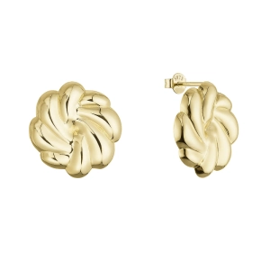 Pozlátené strieborné náušnice veľký kvet 61127