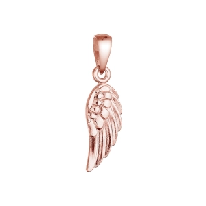 Pozlátený strieborný prívesok anjelské krídlo 64088 rose gold