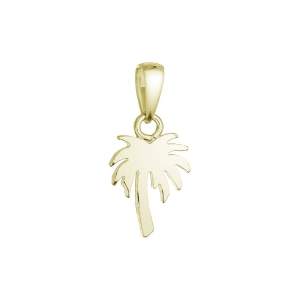 Pozlátený strieborný prívesok palma 64095