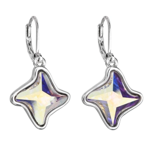 Náušnice bižutérie so Swarovski kryštálmi AB efekt hviezdička 51055.2