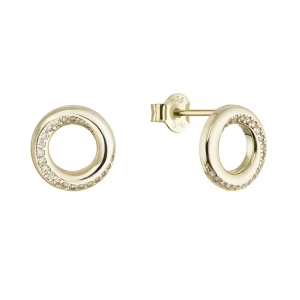 Pozlátené náušnice krúžky 11745.1