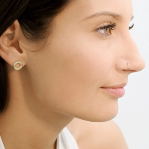 Pozlátené náušnice krúžky 11745.1