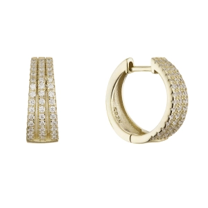 Pozlátené kruhy so zirkónmi 11769.1