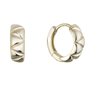 Pozlátené náušnice kruhy 61157