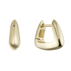 Pozlátené masívne náušnice kruhy 61155