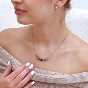 Náhrdelník s kameňom labradorit 42037.3 oceľ