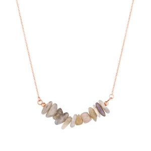 Náhrdelník s kameňom labradorit 42037.3 oceľ