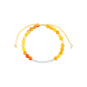 Náramok s minerálnymi kameňmi oranžový achát 43081.3