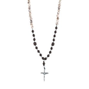 Oceľový ruženec 42046.1 čierny