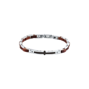 Náramok pánsky kombinácia dreva a ocele 43095.3