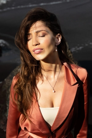 Perlová súprava vrátane retiazky z riečnych perál biela 29005.1