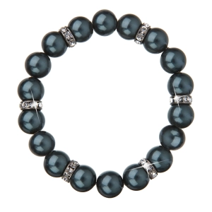 Perlový náramok zelený 33058.3