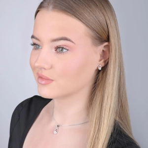 Perlová súprava z riečnych perál biela 29027.1