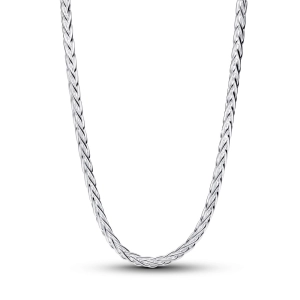 Pandora Strieborný náhrdelník Foxtail s čírym kubickým zirkónom