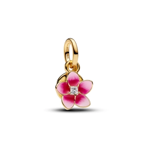 Pandora dvojitý prívesok Disney Moana ružová plumeria pozlátený